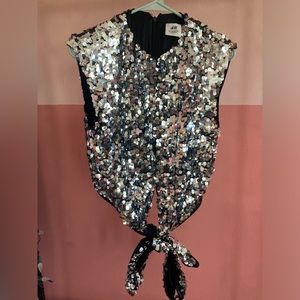 H&M studio A/W 2019 sequin top